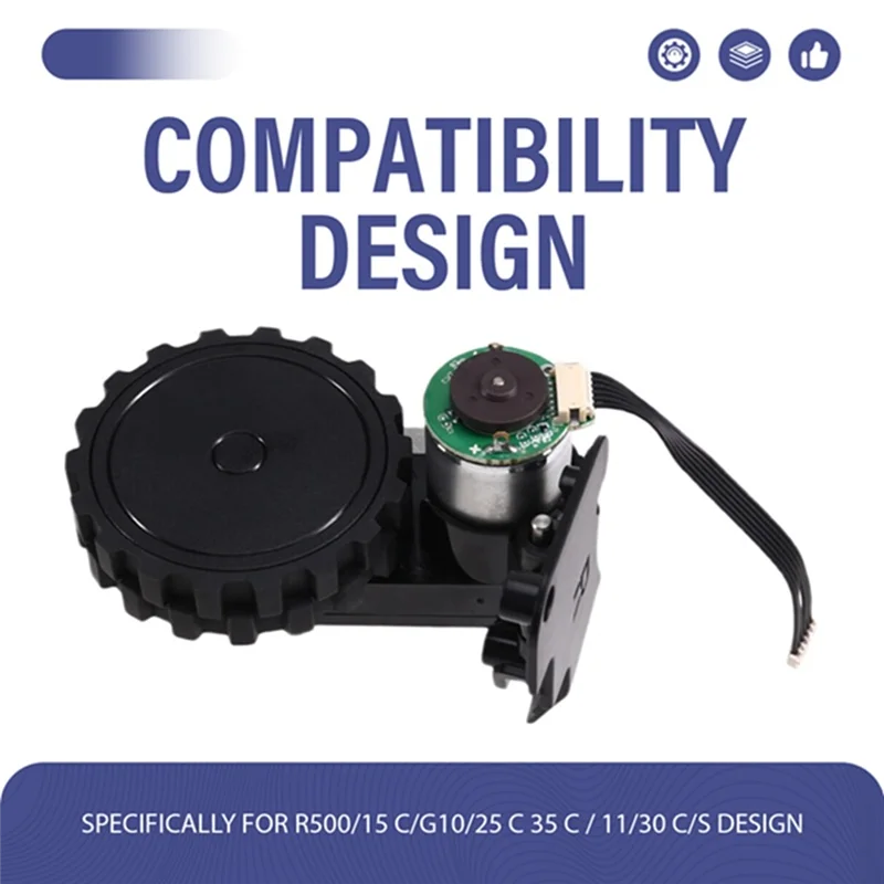 مجموعة محرك العجلة AC39 لـ Eufy Robovac R500/15C/G10/25C/30C/35C/11S - قطع غيار المكنسة الكهربائية