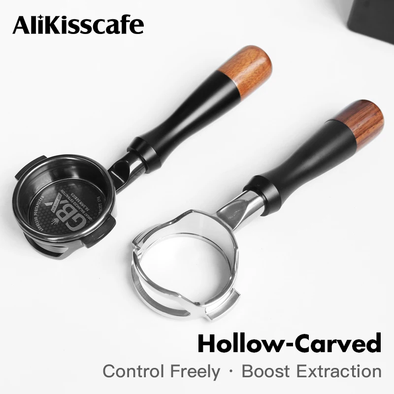 Kaffee-Siebträger ohne Boden, Präzisionsfilterkorb für 58MM E61 Lelit Flair ECM Espressomaschinen-Zubehör, Barista-Werkzeug