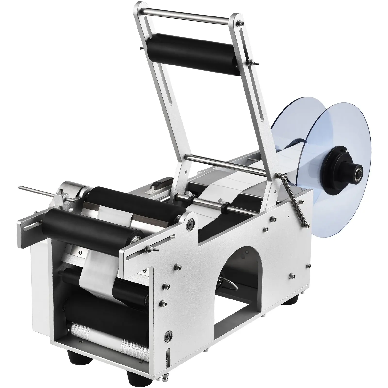 YIMU Manual Flat Labeling Machine Semi Automatic Flat Surface Label Applicator for Cardboard Boxes/Square Bottles/Tin Cans