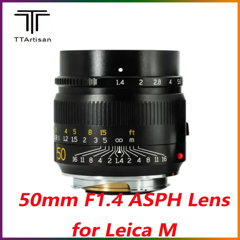 

TTartisan 50mm F1.4 ASPH Lens for Leica M Mount Camera Large Aperture MF Manual Focus Camera Lenes For Leica M1 M2 M3 M4 M5 M6