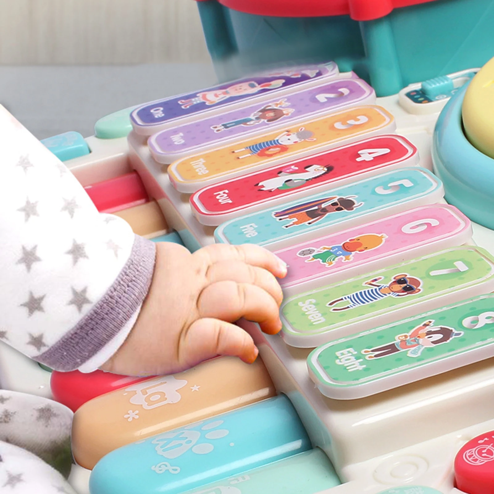 

Drum Toy Keyboard Learning Musical Toy Educational Colorful Musical Instruments Toys Kids Drum Set Baby