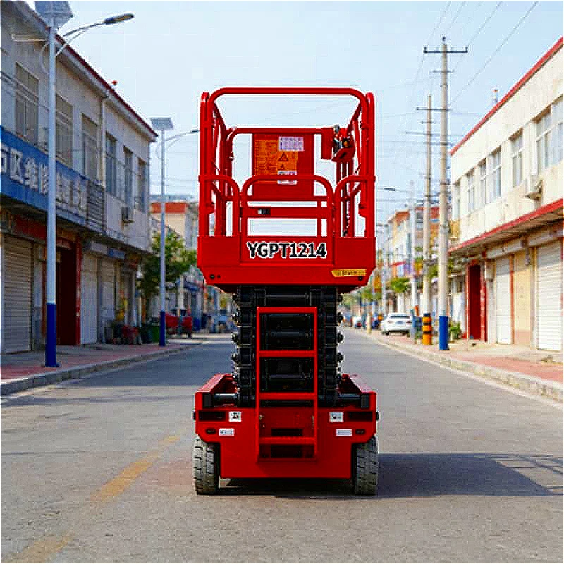 Electric Self Propelled Scissor Lift Platform Mobile Fully Automatic Load For Indoor Outdoor Aerial Maintenance Customized