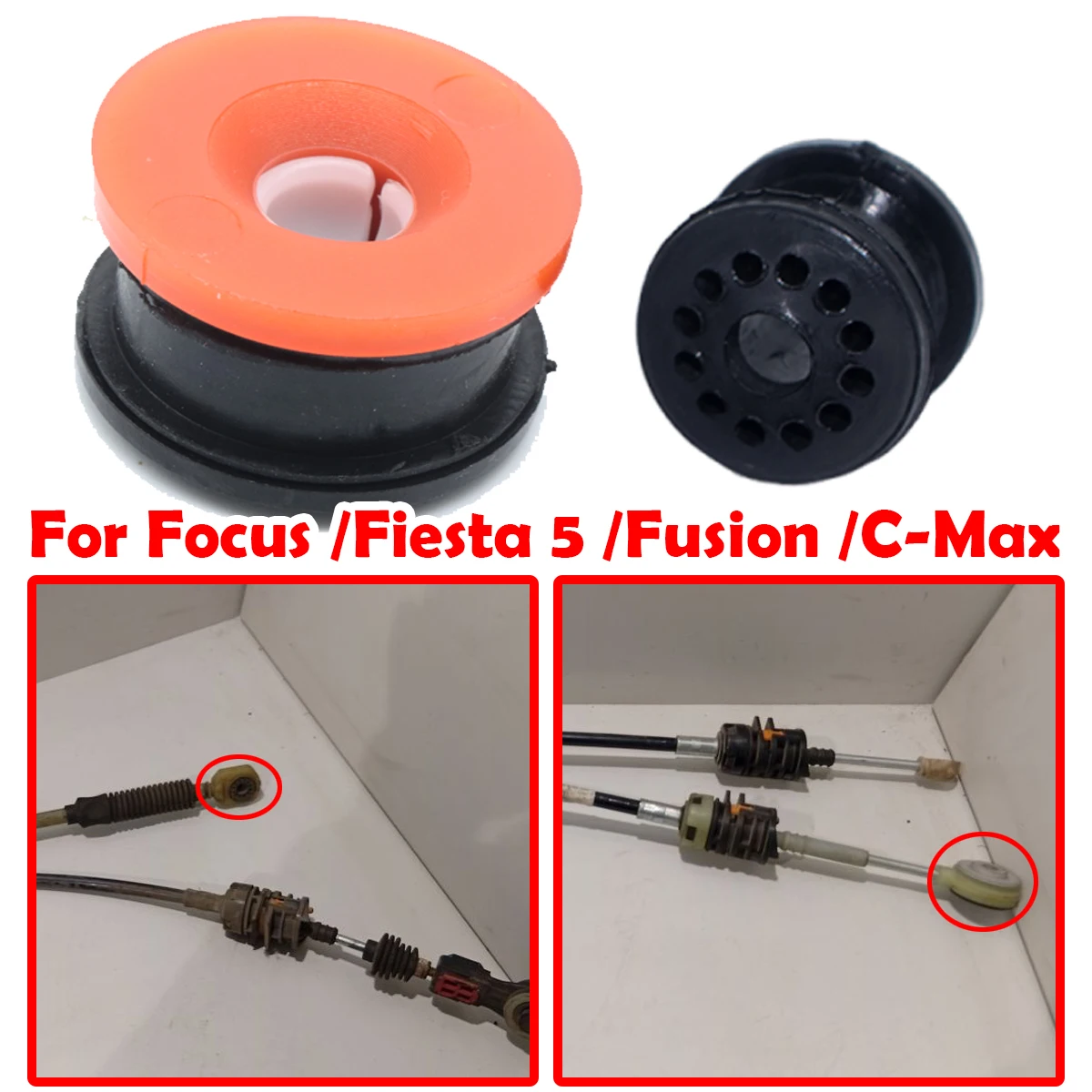 

NEW Manual Gear Linkage Repair Kit For Ford Focus C-Max Fiesta 5 Fusion Car Shift Cable Bushing End Pivot Connector Clamp Collet