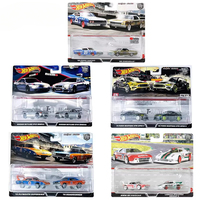 Original Hot Wheels Premium Double Car Culture Set Real Riders Iron Bottom Mdoel Toys for Boys Alloy Ford Mercedes Nissan Pickup
