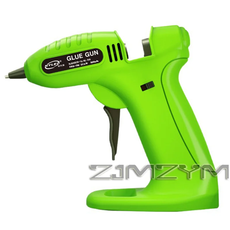 

Пистолет для горячего клея, беспроводной клеевой пистолет 3,7 В, беспроводной мини с клеевыми палочками 30 шт., силиконовые рукава для пальцев, зарядка литиевой батареи