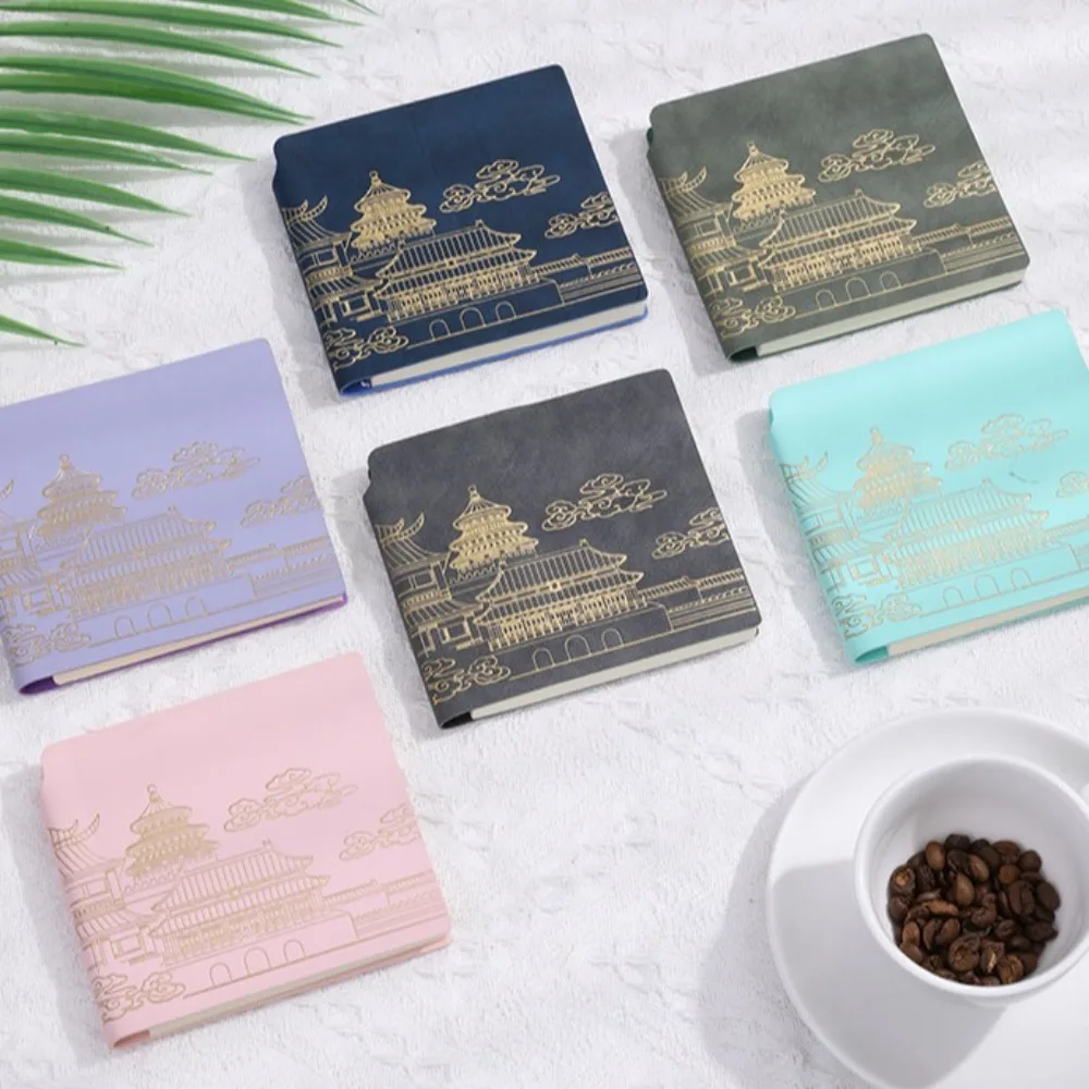 Square Pocket Record Notebook Blank Soft Cover Portable Daily Planner Student Stationary Travelers Journals