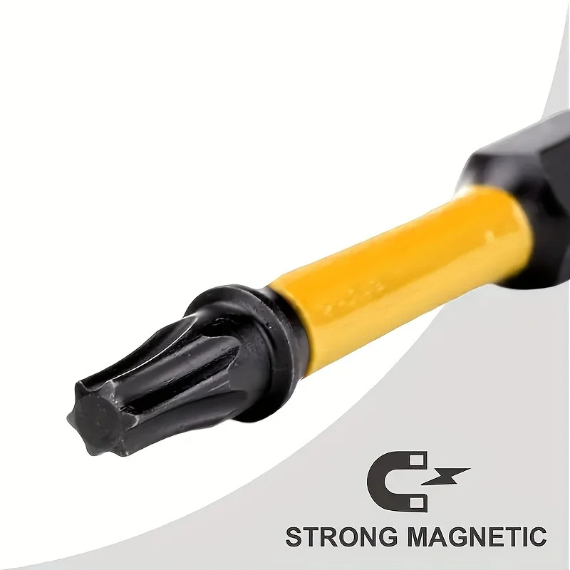 T25 impact drill bit: durable screwdriver head, suitable for wood, metal, plastic - very suitable for homes, offices, factories