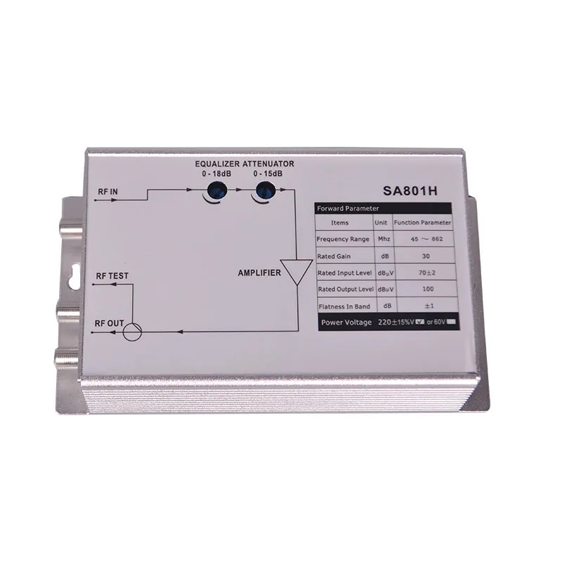 High Quality Bi-Directional 862MHz CATV Module Amplifier Indoor Radio & TV Broadcasting Signal Enhancer