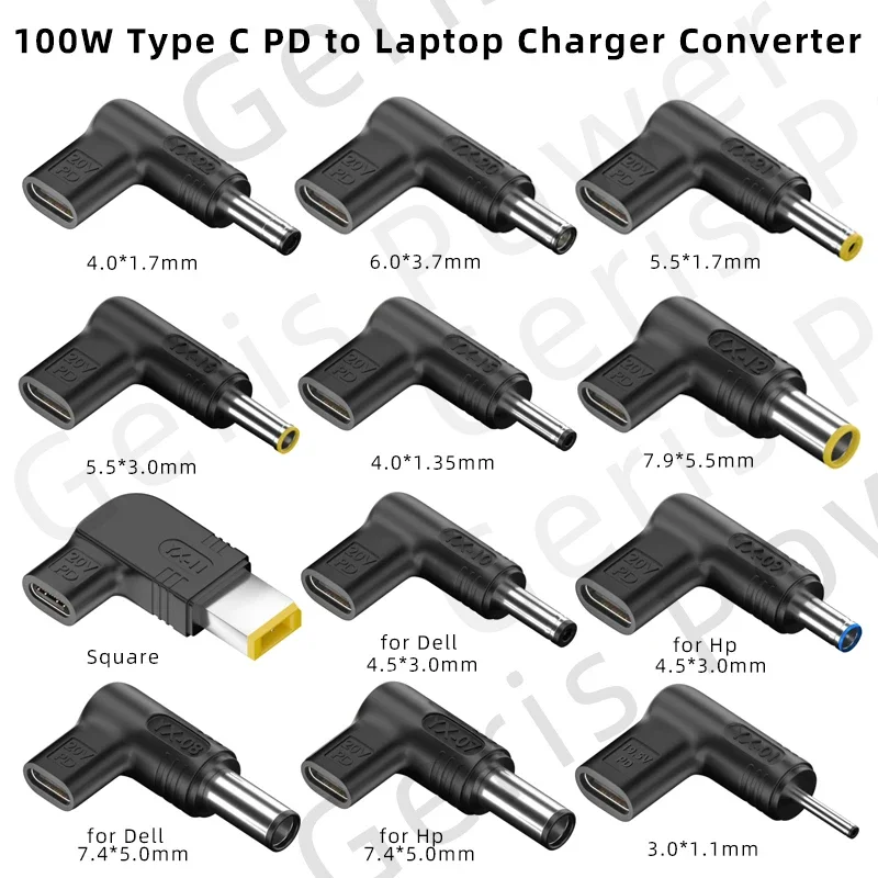 100W PD USB C Laptop Charger Universal Type C Fast Charging Adapter For Asus Lenovo HP Dell Acer  High Speed Power Supply