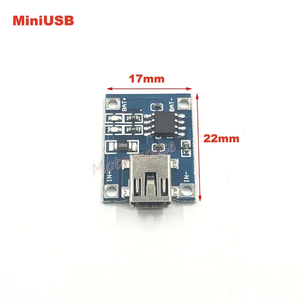 5V Micro USB Mini USB-C 1-3A 1S 3.7V 3.8V Lipo Lithium Li-ion 18650 Battery Charging Board DC Step Down Converter Charger Module