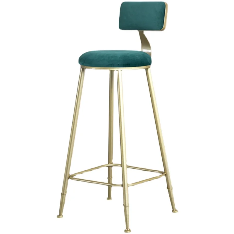 

Nordic bar chairs, household high legged stools, backrest, front desk tables and chairs, modern and minimalist