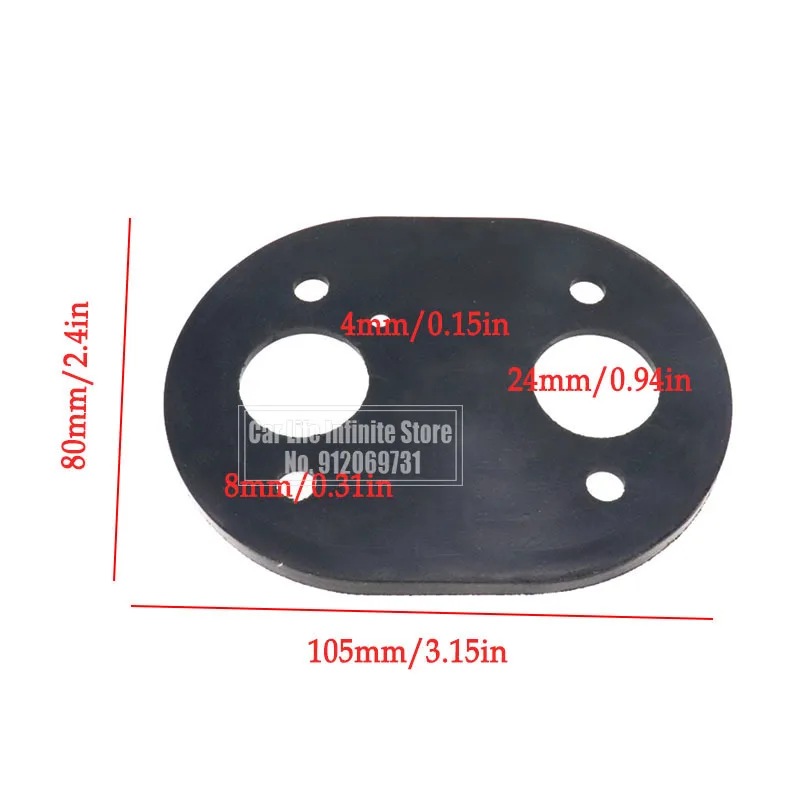 Car Heater Gaskets Base Rubber Pad Diesel Parking Heater Mounting Pad For Eberspacher/Airtronic D2 D4 For Webasto/Air Top 2000