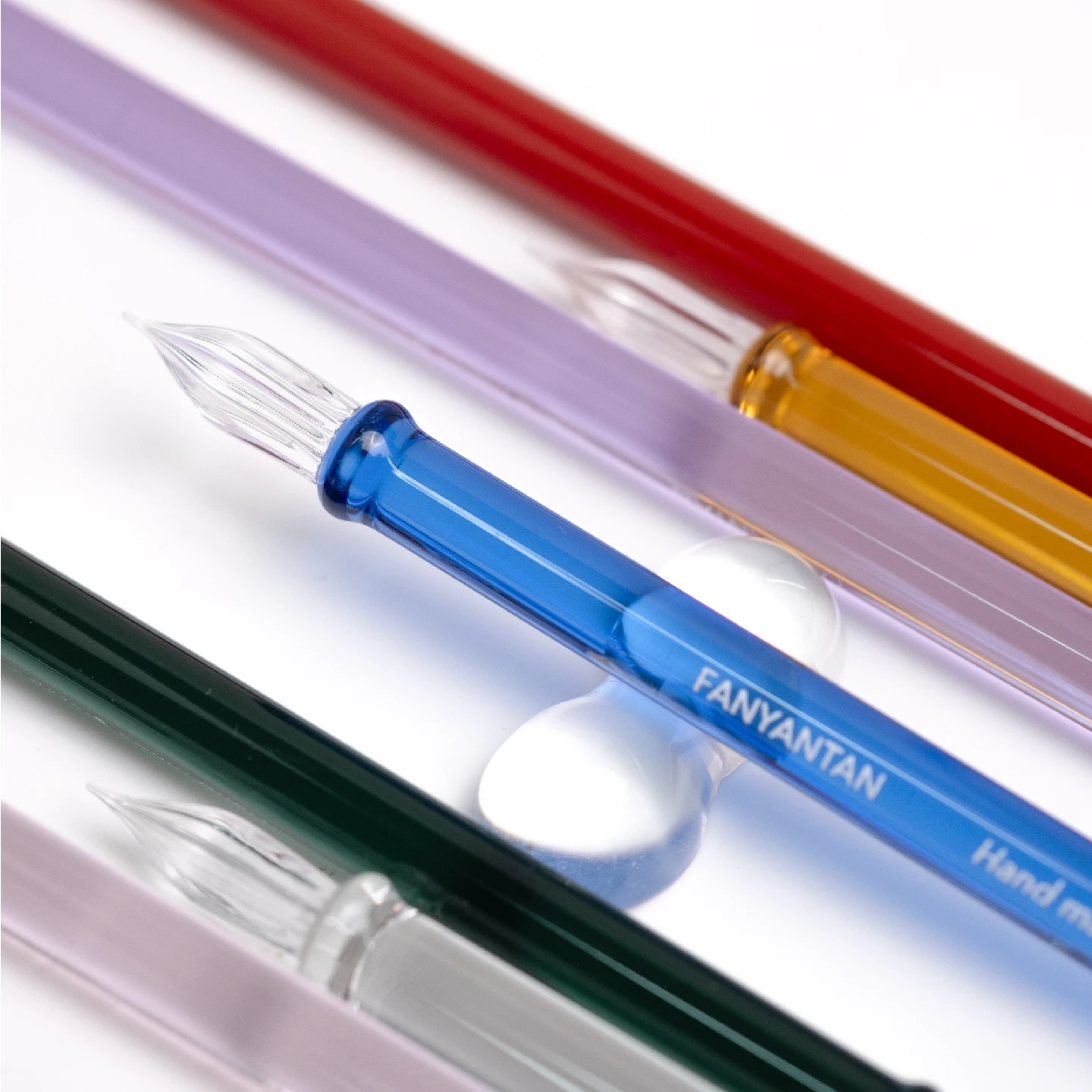 

FANYANTAN Handmade Glass Pen Color Ink Test Dip PenEF Tip