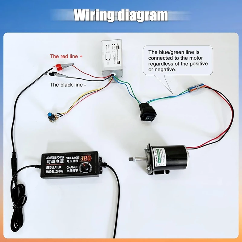 DC Motor Speed Controller,DC 12V 24V 36V 48V 60V Motor Pulse Width Modulator Regulator With CW/CCW Switch