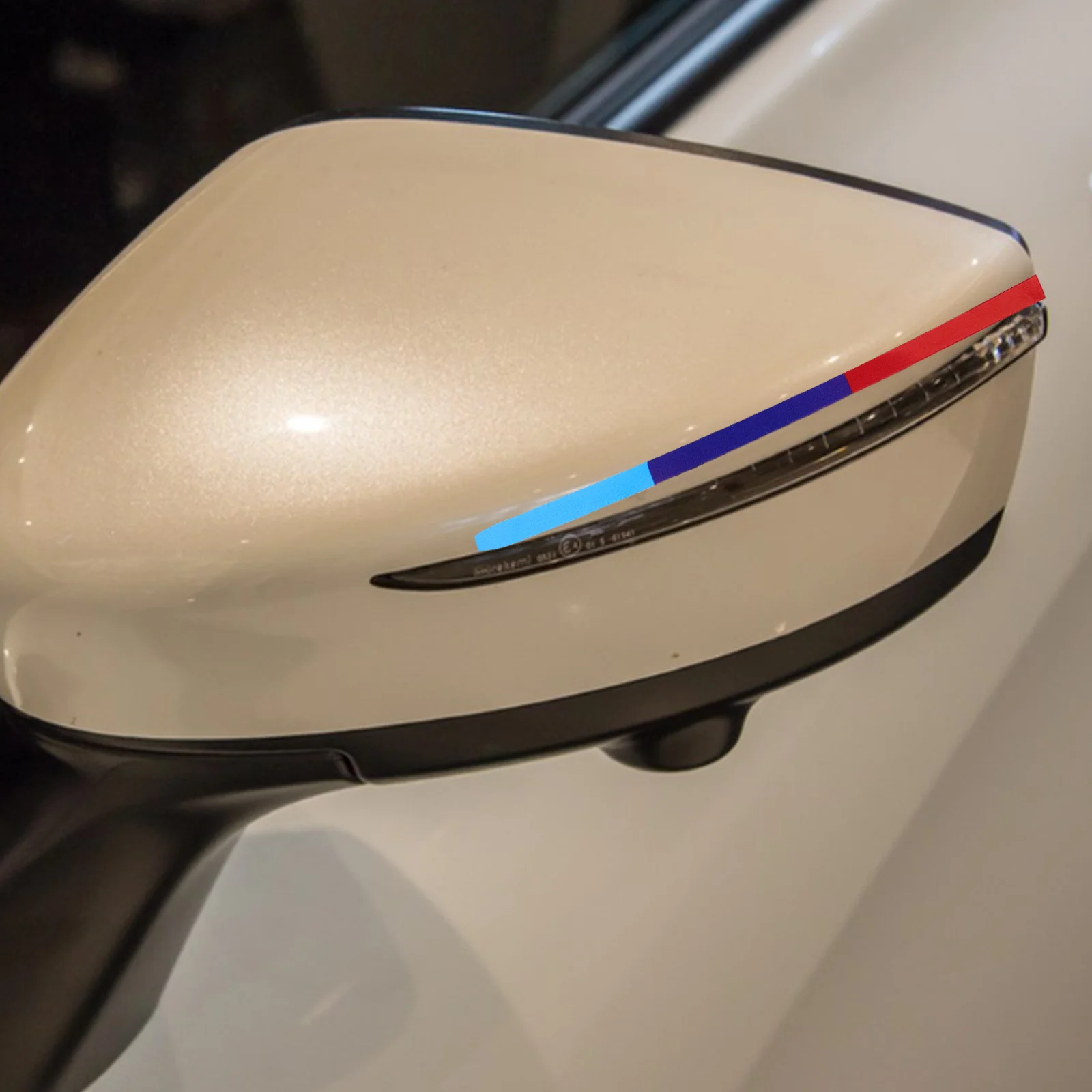 

5Pcs Car Sticker Racing Decals Rearview Mirror Stripes Durable Auto Body Side Hood Graphics Exterior Decoration