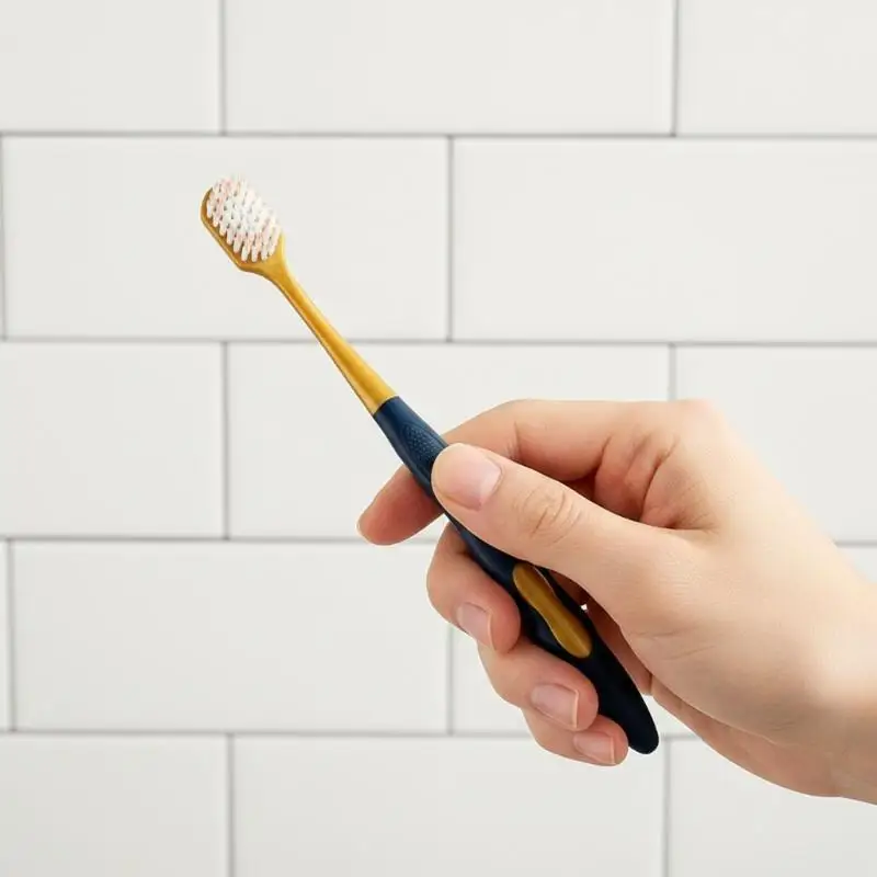Manual 6Pcs Wide Head Soft Bristle Toothbrush Gentle Oral Cleaning for Adult Daily and Travel Use