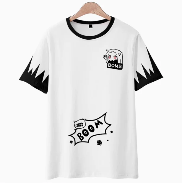 Anime Kantai Collection hoppou Short Sleeve T-shirt Summer Cosplay Costume Casual Student Loose Tops