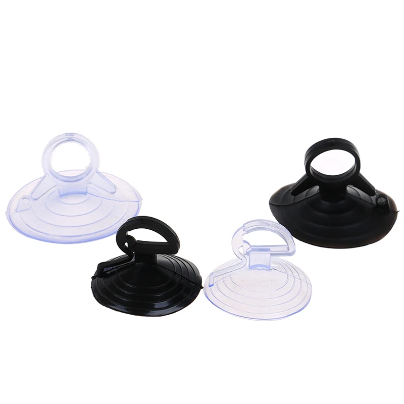 35/45mm 10 PCS Rubber Clear Suction Cup Sucker PVC Hook Car Sunshade Balck