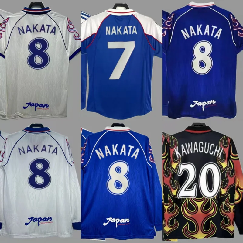 Retro 1998 Japanese Football Shirt Classic Nostalgic Short Sleeve Uniform Kit V-Kisen Sports Fan Goods Full  Sales
