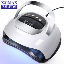 320W Powerful Nail Dryer For Gel Nails Polish Drying Professional Nail Lamp UV Light With 72LED Timer Auto Sensor Nail Art Tool