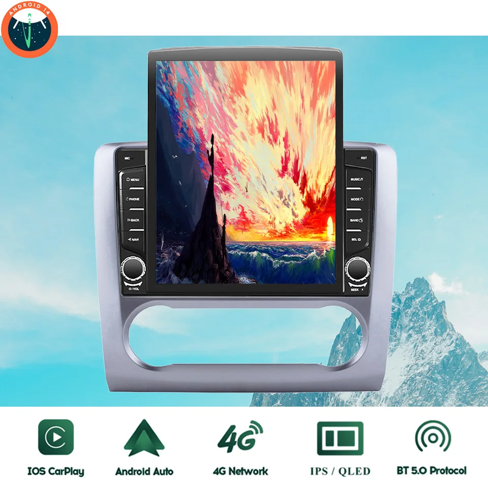 8g + 128g android 14.0 rádio do carro multimídia dvd player para ford focus 2004 2006 2008 2010 2011 auto estéreo gps navegação pc fita