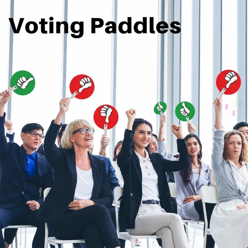 10 Pcs Thumb Up Thumb Down Classroom Voting Paddle Yes or No Paddles Classroom Signs True or False Paddle Auction Paddle D2RC