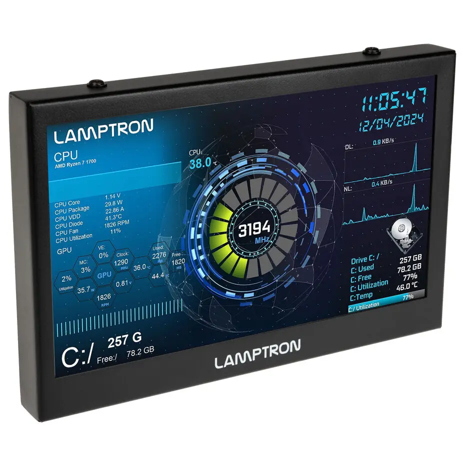 

Lamptron CT070 All-In-One Controller (AirCooling Control+Watercooling Control+Lights Control)