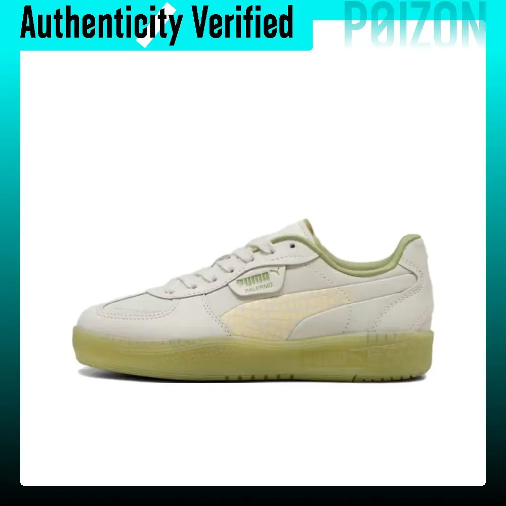 PUMA Palermo Moda Abrasion Resistant Low top German Army Trainers Women's Light Gray 401435-01