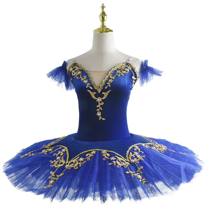 Professional Ballet Tutu Girls Blue Pink Platter Pancake Tutu Ballerina Party Dress Adult Women Child Kids Ballet Dance Costume