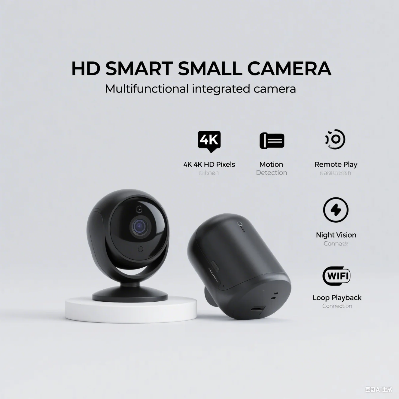 Security Camera Mini Full Color Night Vision High Definition WiFi Monitor Waterproof Motion Detect Surveillance Smart Home