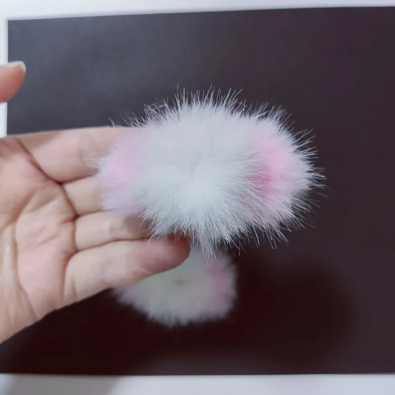 Bridal White Pink Red Blue Plush Bowknot Hair Clips for Women Colorful Fluffy Fur Barrettes Hairpins Girls Hair Accessories