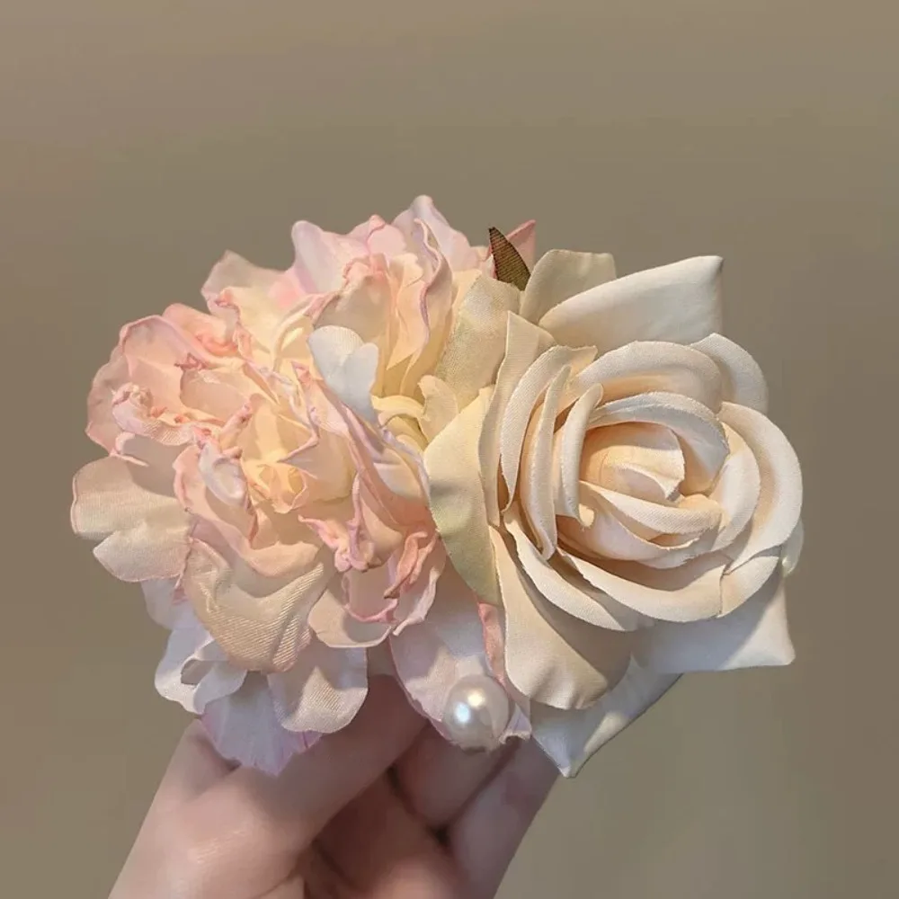 

Elegant Plastic Flower Hair Clip Flower Side Hairgrips Romantic Side Bangs Clip Hairpins Beach