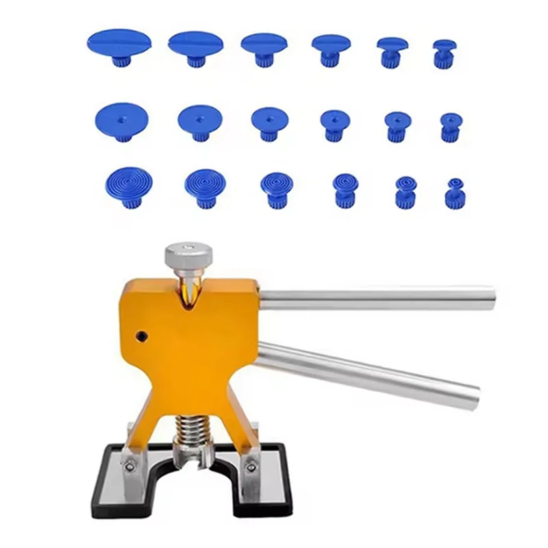 

19 Piece Car Dent Puller Kit Premium Sturdy Paintless Metal Remover For Vehicle Hail Pit Repairs