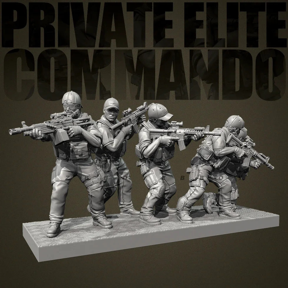 남자의 높이 25mm 38mm 50mm 수지 군인 모델 키트 그림 무색 및 자체 조립 (3D 인쇄) TD-7405/3D