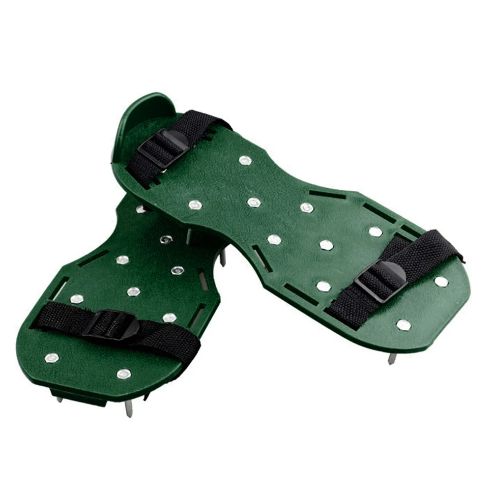 Garden Nail Shoes Grass Loose Soil Tool  Nail Lawn Aerator Grass Spikes Shoes Self-Leveling Epoxy Yard Grass Cultivator