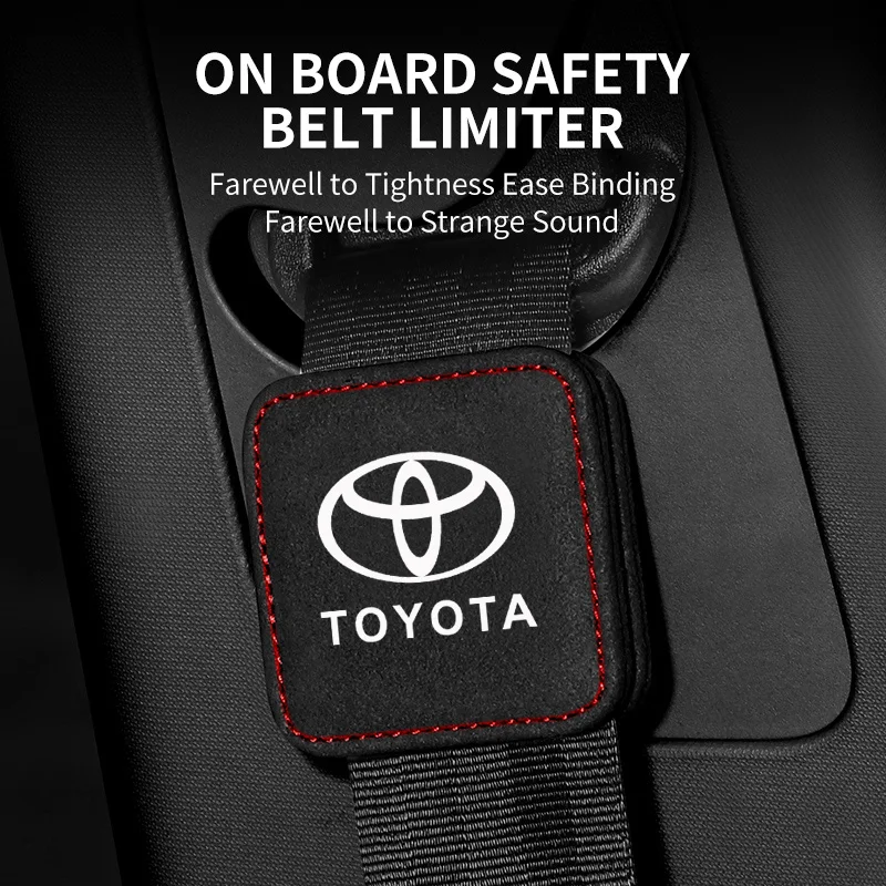 Limitador de cinto de segurança de carro, clipe magnético, fixador para toyota rav4 chr yaris prius avensis corolla camry highlander gr 86