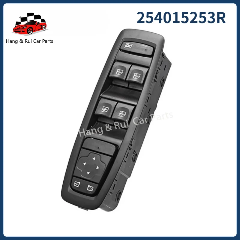 254015253R 24Pin Master Power Window Switch For Renault Clio Captur 2013-2019 OEM Replacement