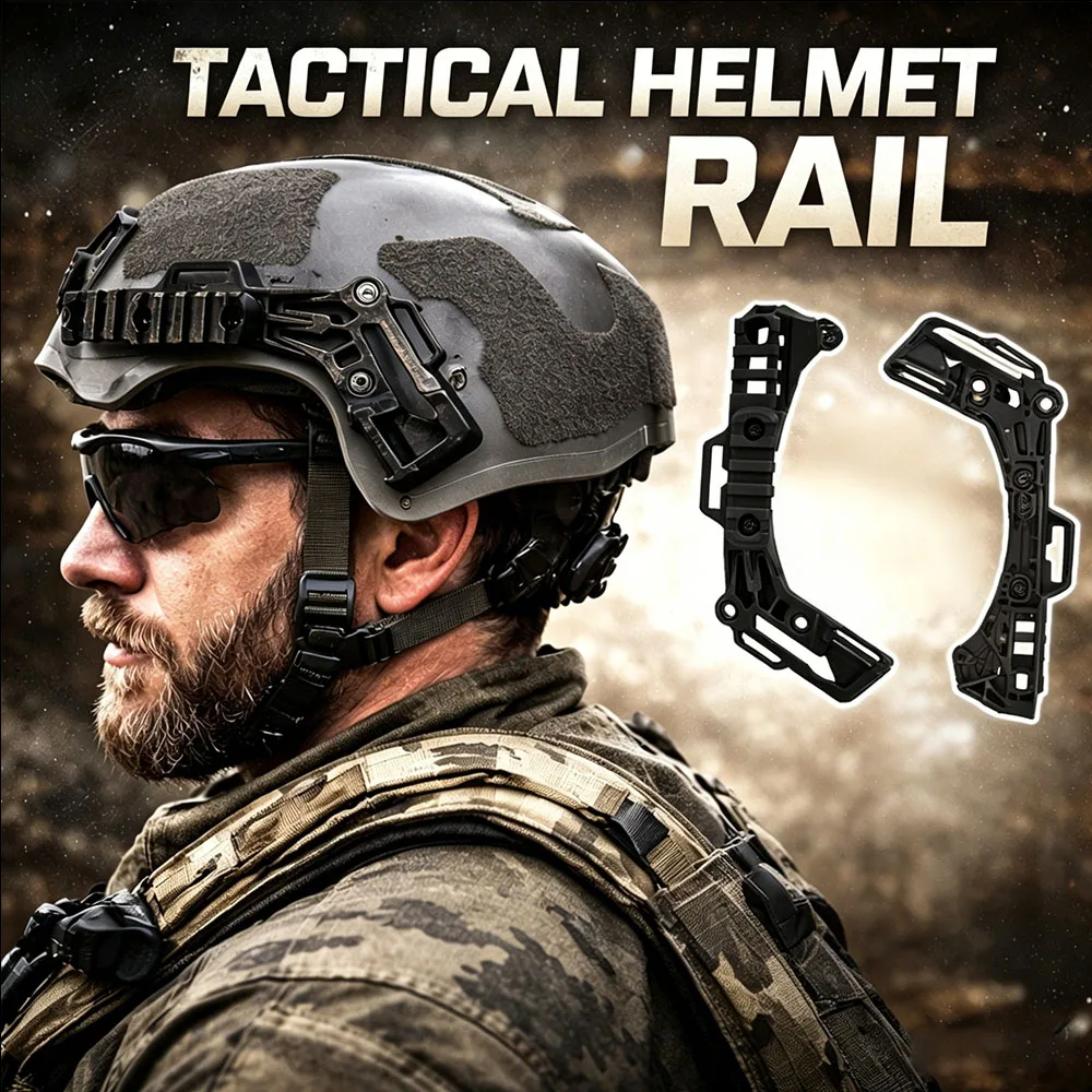 

Fast Helmet Side Guide Rails with Mounting Screws Replacement Mount Adapter Kit For Wendy Helmet Tactical Helmet Accessories