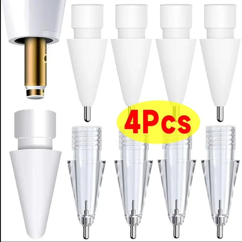 

Replacement Pencil Tips for Apple Pencil 1/2/3th Apple Pencil Pro 4/6 Pcs 2B Soft Nibs for IPad Pro Pencil1/2/3 Stylus Fine Nib