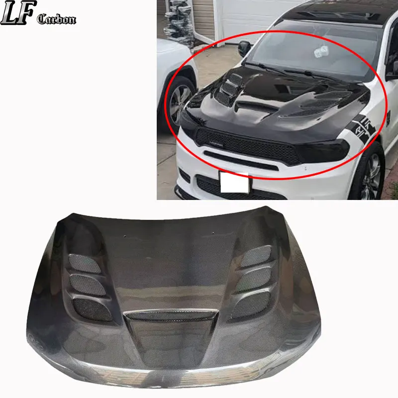 New Condition  Carbon Hood for Durango 16-20 Engine Cover Car Upgrade
