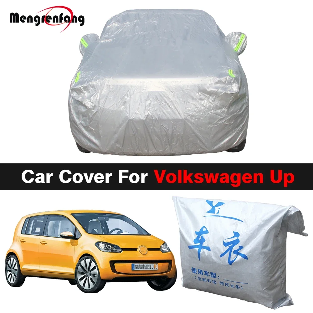 

Водонепроницаемая защита от льда, мороза, солнца, дождя, снега, полный автомобильный чехол для VW Volkswagen Up со светоотражающими полосками