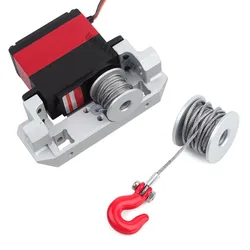 Metal Servo Steering Gear Winch Spool 25T for 1/10 RC Crawler Axial SCX10 90046 D90 Tamiya MST TRX4