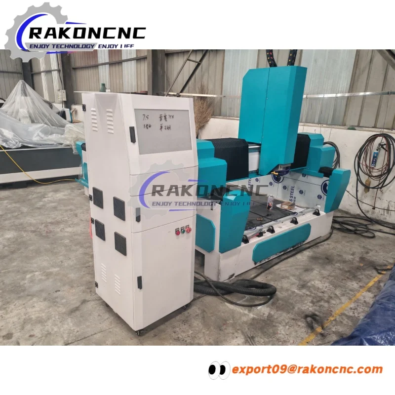 CNC 4*8ft' Stone Router for Marble Granite Carving Engraving Stoneworking Tools for Landscape Stone Sculpture 1300*2500mm 5.5kw