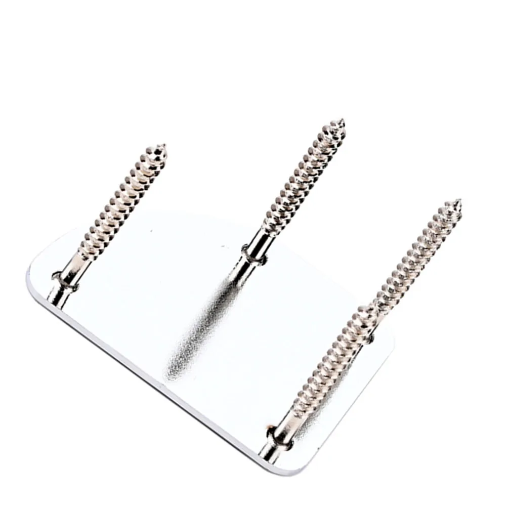 

1Set Professional Guitar Neck Mounting Plate for Electric Guitar Bass Parts Durable Stainless Steel Replacement Neck Plate
