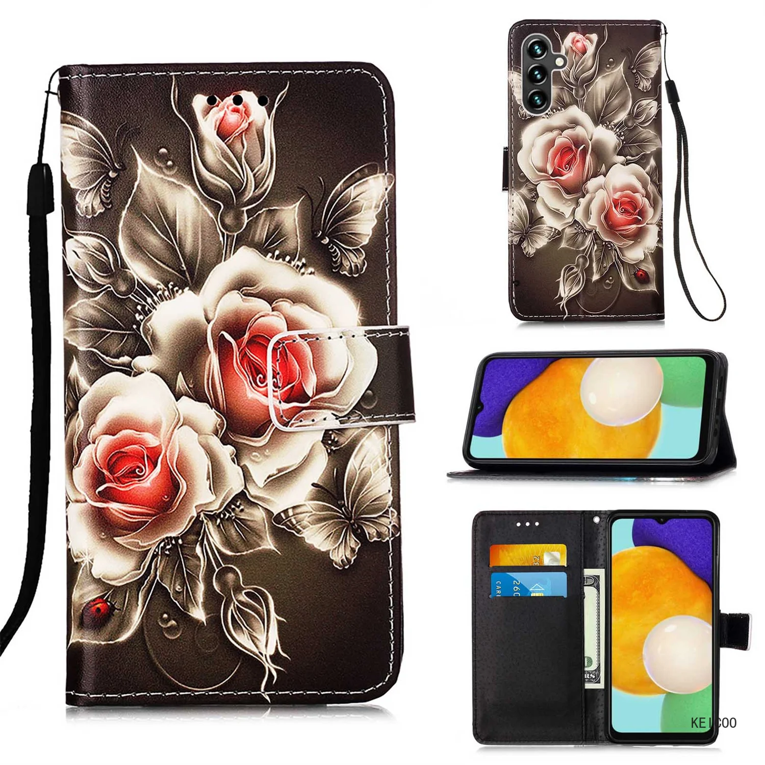 Protective Shell Wallet For Samsung Galaxy A34 A54 A 34 54 GalaxyA34 S23 Plus S23Ultra 5G SM A346E A546V Flip Cover Phone Case