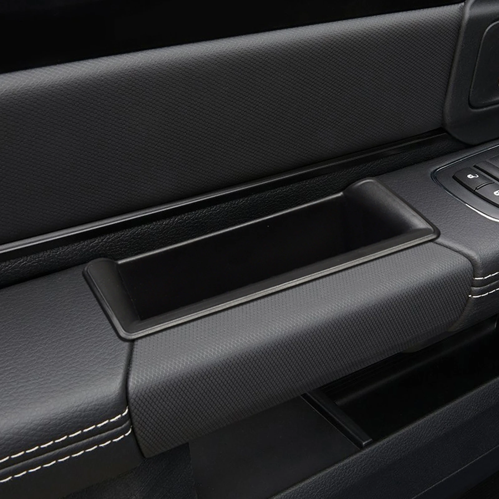 for Dodge Ram 1500 2019-2026 Front Rear Door Handle Storage Box Gate Slot Tray Organizer Car Accessories 4PCS
