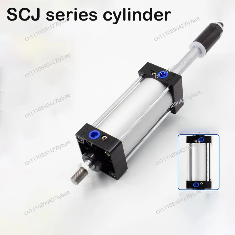 SCJ Standard Cylinder SC32/40/50/63/80/125mm Bore Air Pneumatic Cylinder Tools Big Thrust Piston 25/50/75/100/200/500mm Stroke