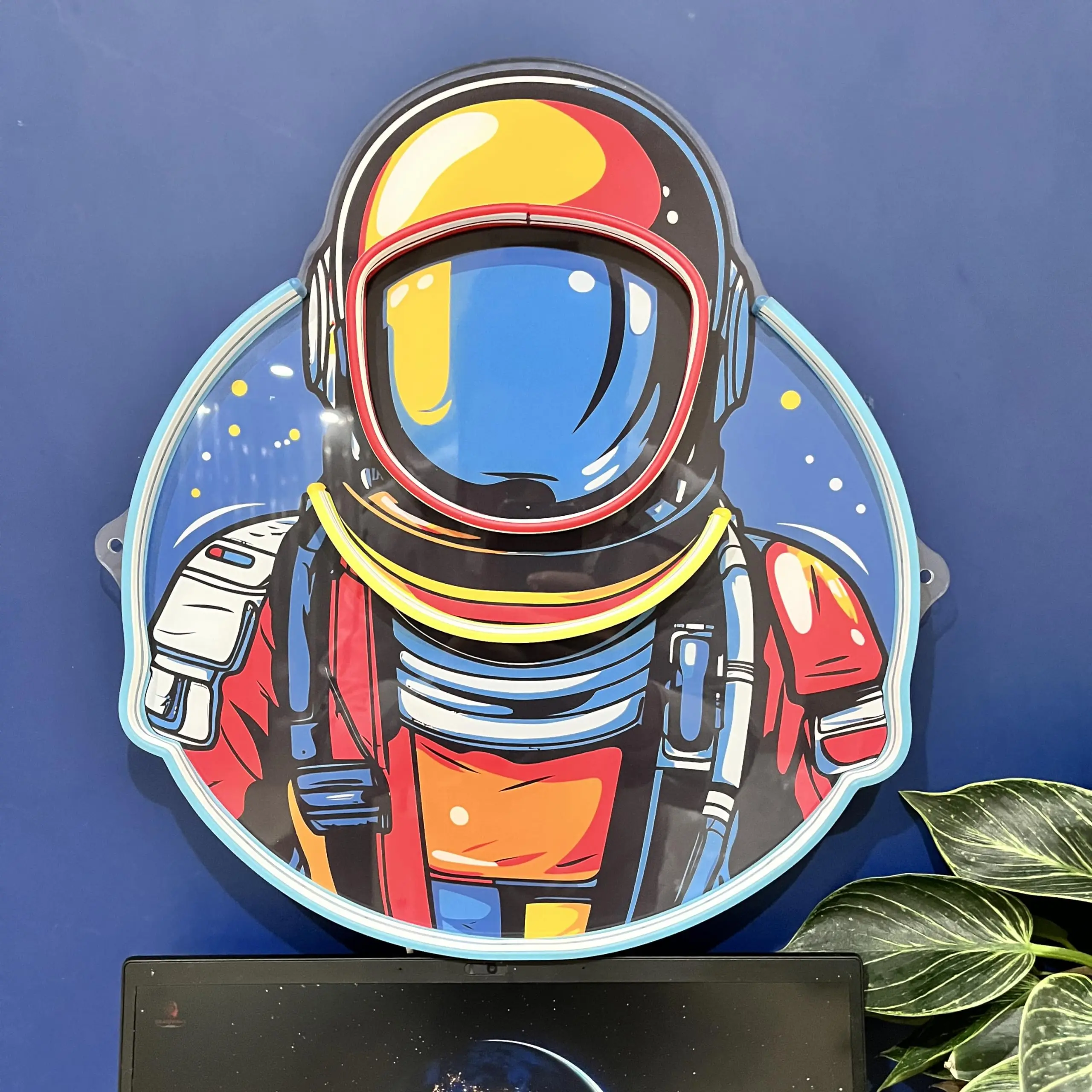 Astronauta Neon Sign Printing, UV LED Neon Light, Wall Art Decor, Bar, Cerveja, Home Decor, Adolescentes, Menino, Quarto de jogos