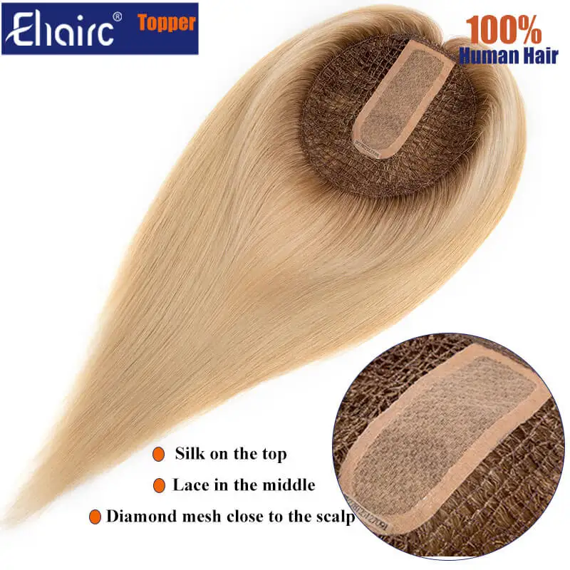 (In stock) Women’s Integration Net with Silk Top Topper, Premium Hantied Wigs For Women,100% Chinese Cuticle Virgin Human Hair