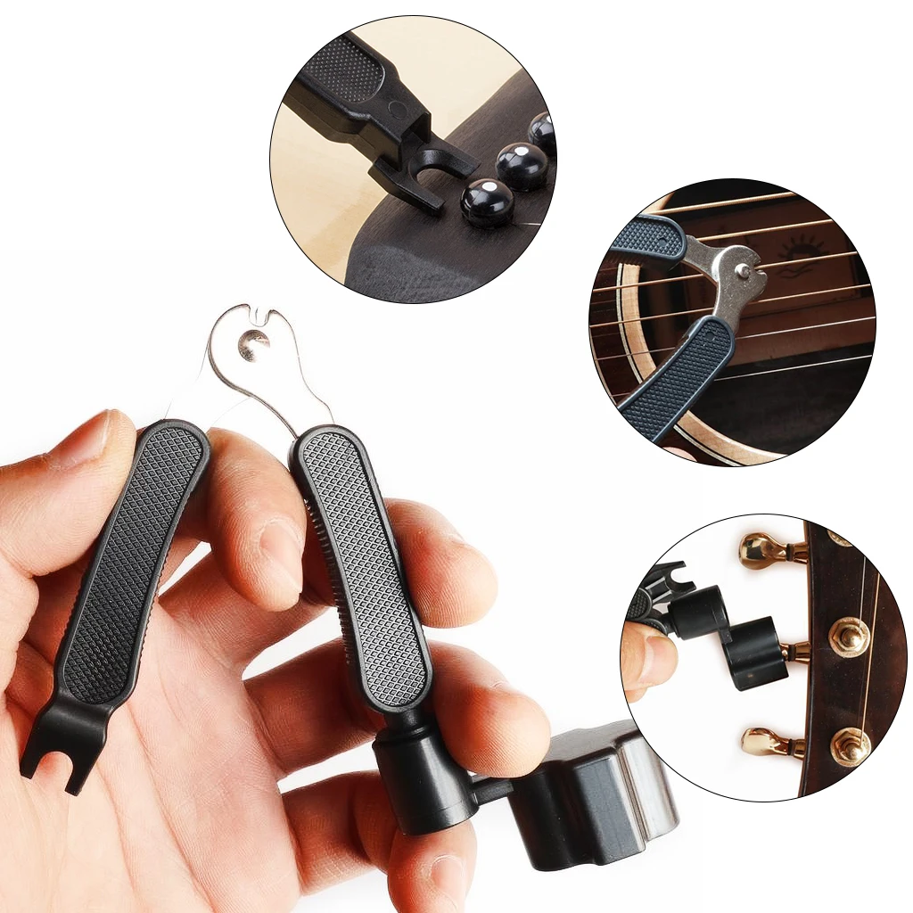 1/5/10PCS 3 In1 Guitar String Changer Multifunction Guitar Winder String Cutter Pin Puller For Ukulele Guitar Banjos Mandolins